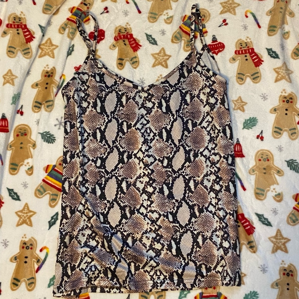Snakeskin tank top